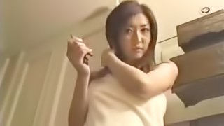 Sexy Japanese teen having a nice evening sex with her boyfriend
