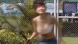 japanese bouncing boobs tennis