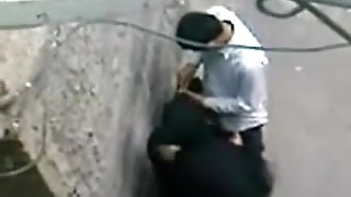 Arab Hijab Housewife Caught Whoring