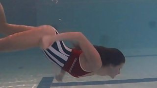 Erotic underwater show of Natalia